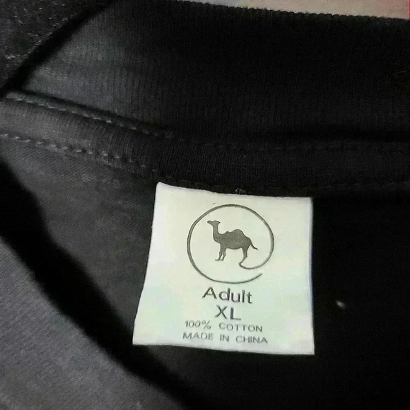 Vintage 90's Camel Men's XL where it's at black T-shirt - Picture 2 of 5